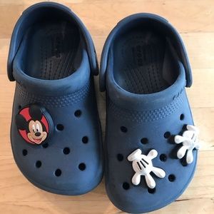 Navy Blue Crocs Size C7